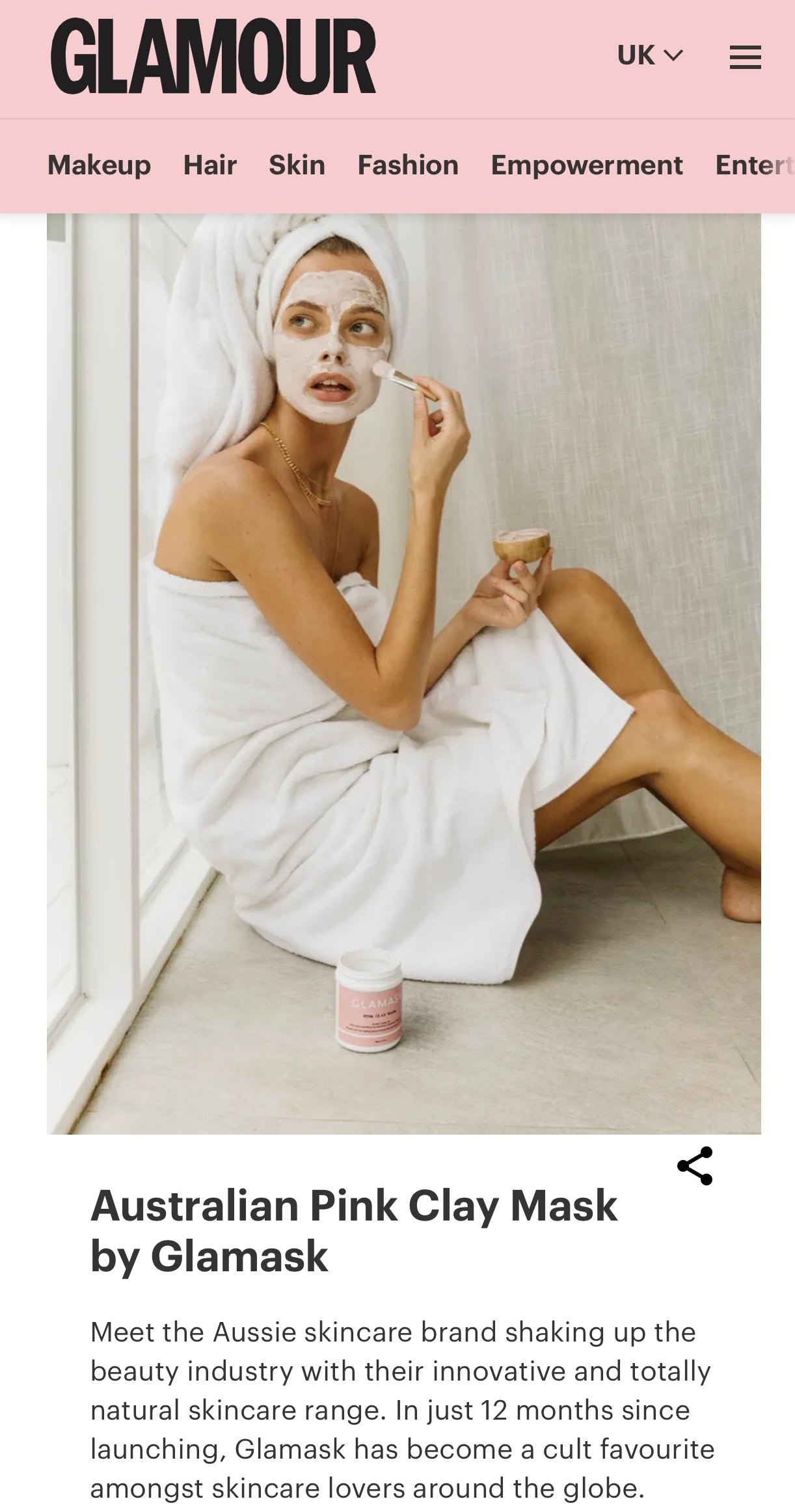 Glamask Glamour UK Feature